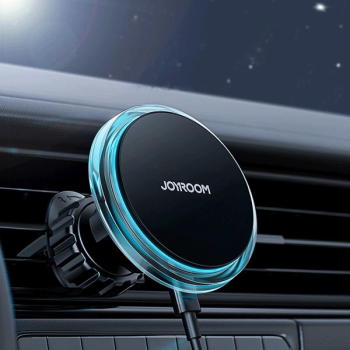 Joyroom Air Vent KFZ-Handy-Halterung mit 15 W Qi Wireless Charger (MagSafe-kompatibel) Silber