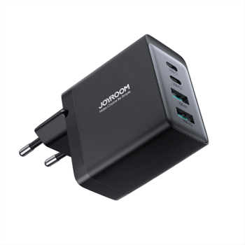 Joyroom Ladegerät GaN 67W 4 Ports (2x USB-A, 2x USB-C) + Kabel USB-C ZU USB-C 100W 1,2m, schwarz