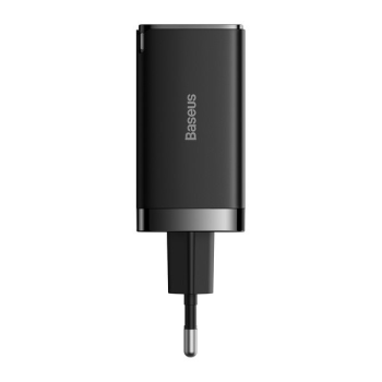 Baseus GaN 2x USB-C 1x USB-A 65W Schnellladegerät GaN5 Pro + USB-C zu USB-C 100W Ladekabel, weiss