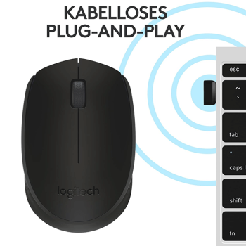 Logitech M171 schnurlose Maus schwarz (910-004424)