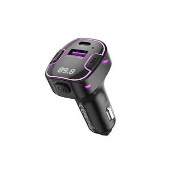 XO 2in1 Bluetooth FM transmitter Smart Dual KFZ Ladeadapter, schwarz (XO-BCC12)