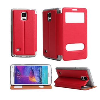 HDD Design Flip Tasche für LG K10 Rot Magnet Serie