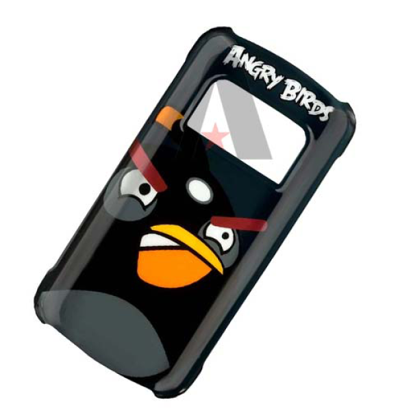 Nokia Hard Cover CC-5002 Angry Birds für C6 schwarz