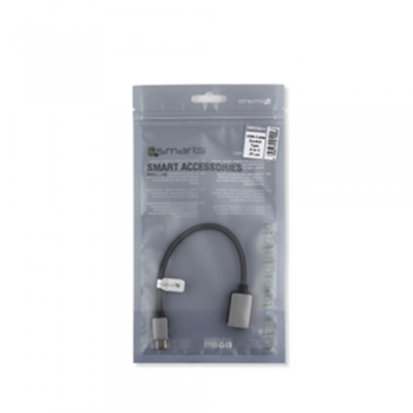 4smarts Basic USB-Kabel 3.1 Gen 1 Typ-A auf Typ-C 1m schwarz