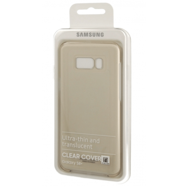 Samsung Clear Cover EF-QG955CF für Galaxy S8+ Plus gold