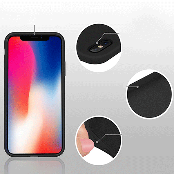 cyoo Silicon Cover für Apple iPhone XS / X grau