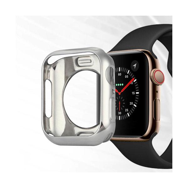 DUX DUCIS 2x Silikon TPU Schutzhülle für Apple Watch 4 44mm schwarz und transparent