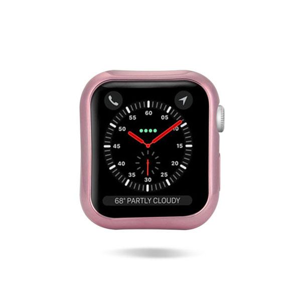 DUX DUCIS 2x Silikon TPU Schutzhülle für Apple Watch 4 44mm rosa und transparent