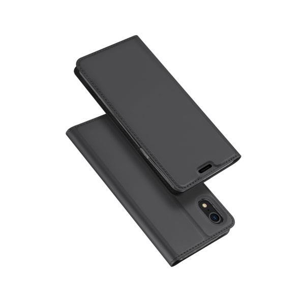 DUX DUCIS Skin Pro Flip Tasche für Apple iPhone Xr grau