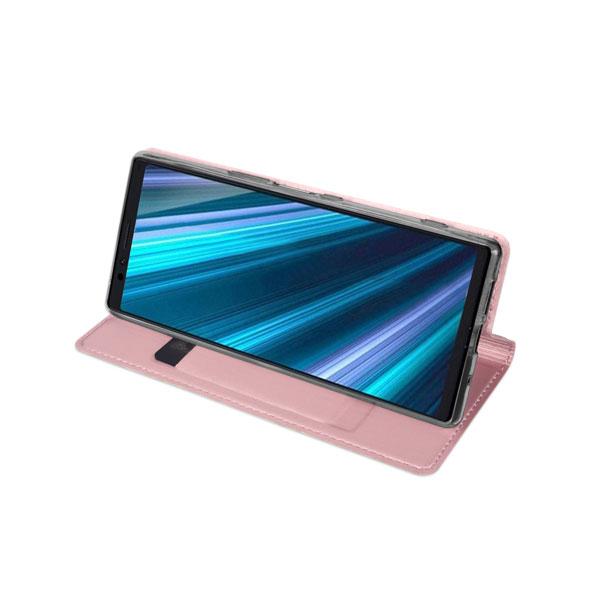 Dux Ducis Flip Tasche Skin Pro Series für Sony Xperia 1 rosa