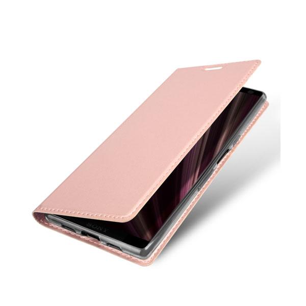 Dux Ducis Flip Tasche Skin Pro Series für Sony Xperia 10 Plus rosa