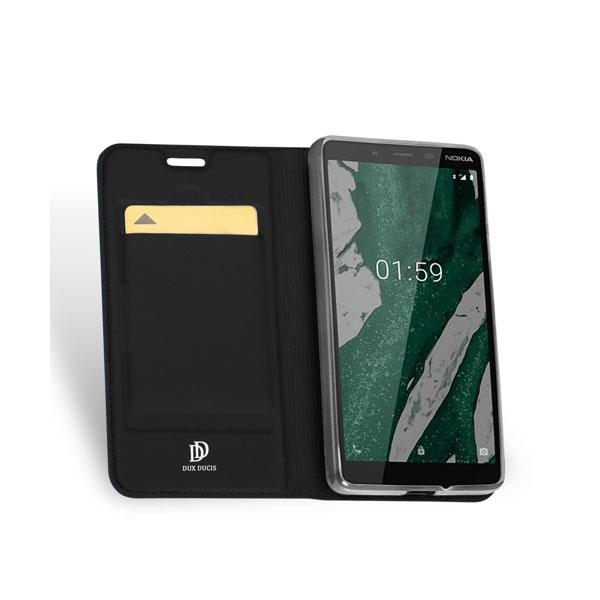 Dux Ducis Flip Tasche Skin Pro Series für Nokia 1 Plus schwarz