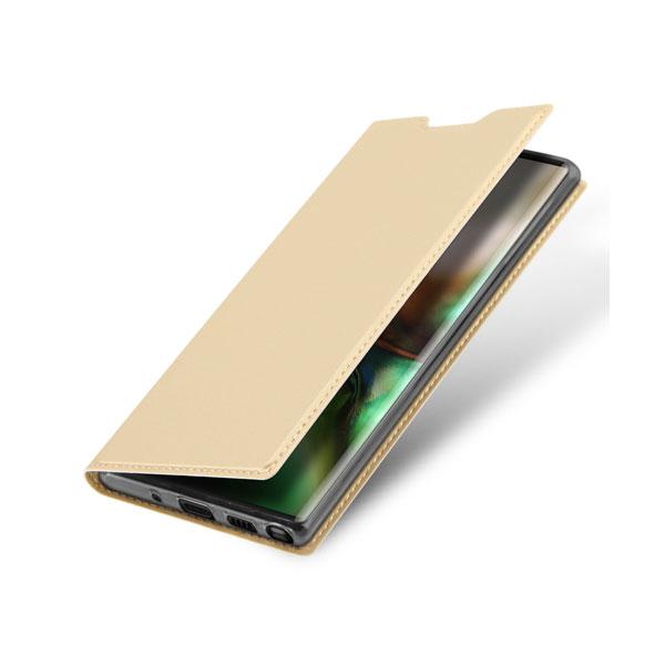 DUX DUCIS Skin Pro Flip Tasche für Samsung Galaxy Note 10+ PLUS gold