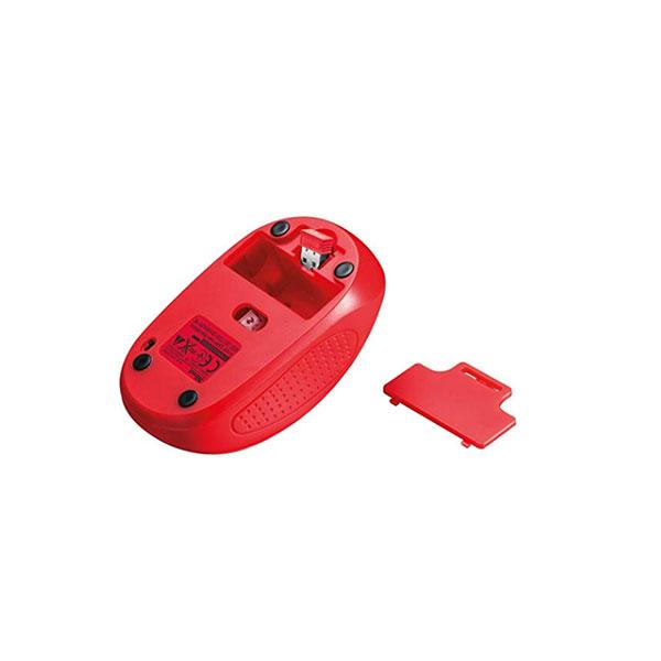 Trust PRIMO Wireless Optische Maus 4 Tasten 1600dpi für PC & MAC, rot