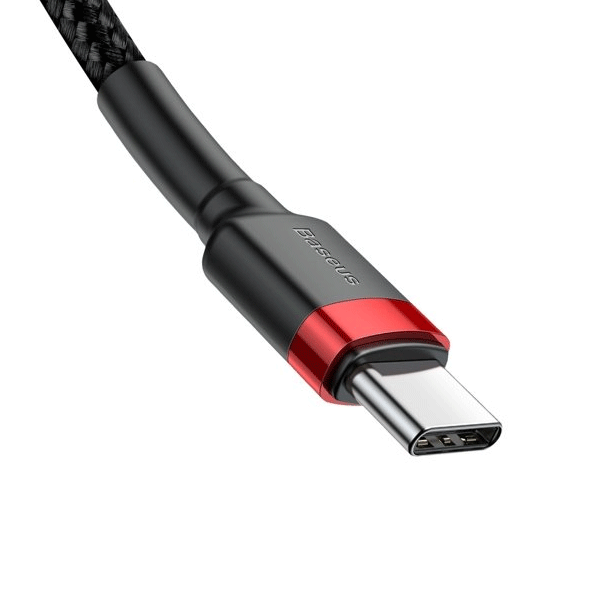 Baseus USB-C auf USB-C Datenkabel / Ladekabel schwarz / rot (1m)