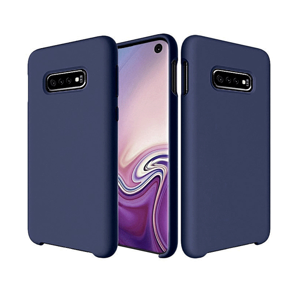 starfix Silikon Cover S-Case für Samsung Galaxy S10 dunkelblau