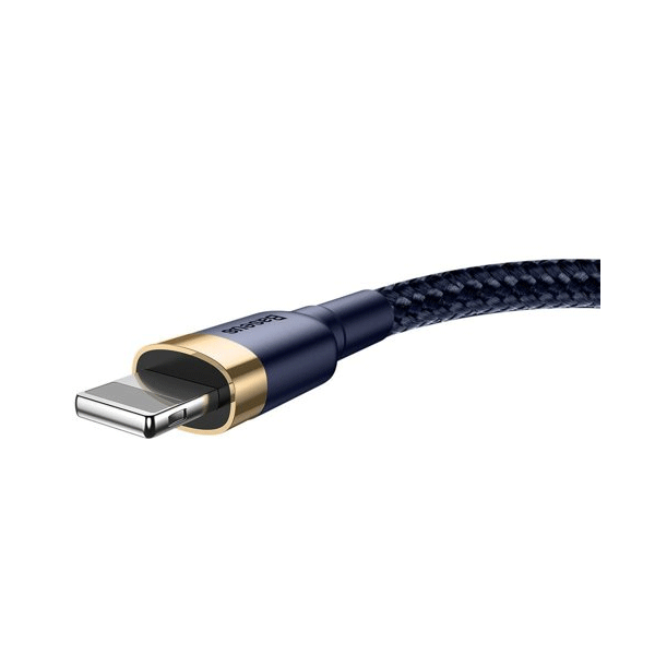 Baseus Cafule Ladekabel/Datenkabel Nylon geflochten strapazierfähig USB / Lightning 1,5A für iPhone, Airpods, iOad, blau (2M)