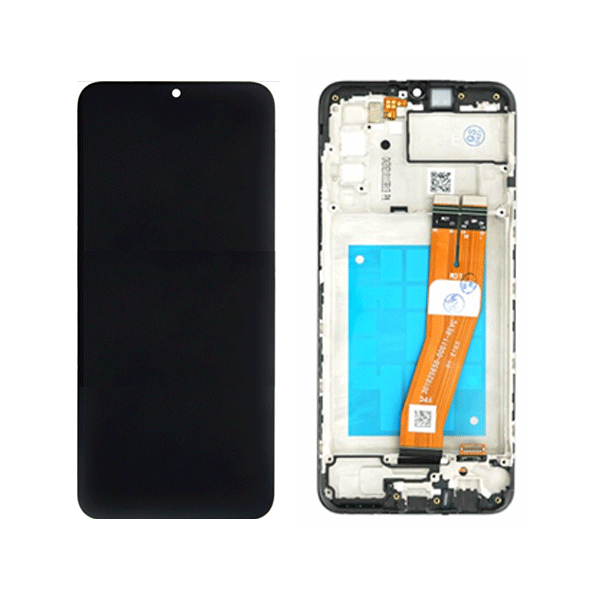 Samsung Galaxy A02s (SM-A025F) LCD-Display inkl. Rahmen, schwarz