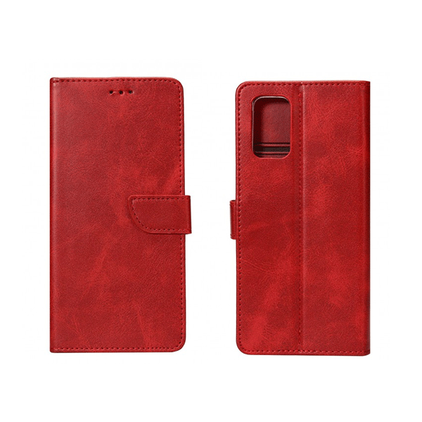 starfix Book-Wallet Schutz-Hülle für Samsung Galaxy S9 (SM-G960F), dunkelrot