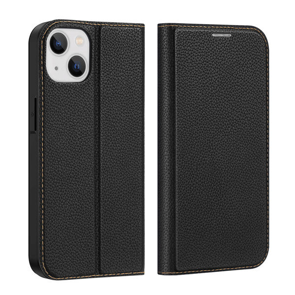 Dux Ducis Skin X2 Magnet Flip-Hülle für iPhone 14, schwarz