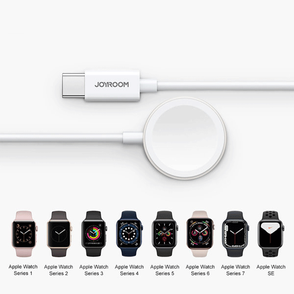 Joyroom Ladekabel mit Induktionsladegerät für Apple Watch 1,2 m weiß (S-IW004)