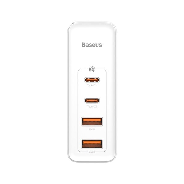 Baseus GaN2 Pro Schnellladegerät 100W USB / USB Typ-C Quick Charge 4+ Power Delivery, weiss