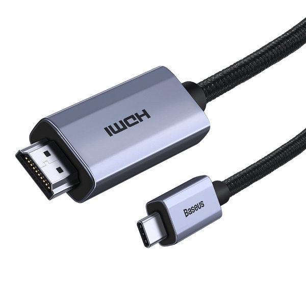 Baseus High Definition Series Adapterkabel USB Typ C - HDMI 2.0 4K 60Hz 1m schwarz (WKGQ010001)