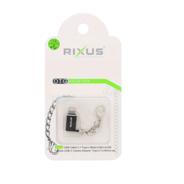 Rixus OTG Portable Adapter Type-C zu Micro-USB