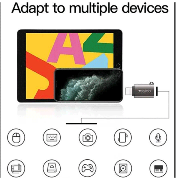 Yesido GS14 Lightning zu USB 3.0 OTG Adapter