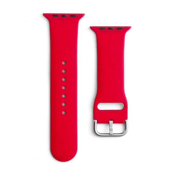 starfix APS-Silikonarmband für Apple Watch Ultra/9/8/7/6/5/4/3/2 / SE (49/45/44/42 mm), rot