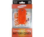 Samsung S3650 Akkudeckel Set EBC9353OECSTD festival orange