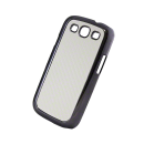 Right Carbon Effect Hard Cover für Samsung i9300 Galaxy S3 weiss