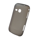 Ultradünne Frostcover Case für Samsung Galaxy mini 2 S6500 schwarz