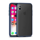 iPaky Cucoloris robuste Schutzhülle für Apple iPhone XS / X blau