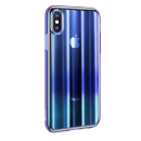 Baseus Aurora – Farbverlauf - Schutzhülle für Apple iPhone XS / X blau (WIAPIPH58-JG03)