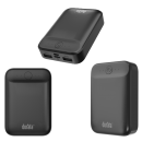 Rixus Ultra-Compact Power Bank 10.000 mAh, schwarz (DRPB33A)