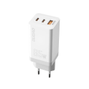 Dudao GaN Schnellladegerät 65W - 2x USB Typ C Quick Charge Power Delivery (Galliumnitrid) weiß