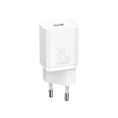 Baseus Super Si 1C Schnellladegerät USB-C 30W Power Delivery Quick Charge weiss