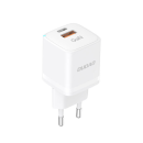 DUDAO Netz-Schnellladegerät GaN 33W PPS USB-C + USB-A Anschluss, weiß (A13Pro)