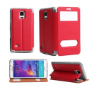 HDD Design Flip Tasche Samsung Galaxy A3 2017 Rot Magnet Serie